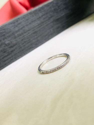 925 Silver Minimal Band Ring